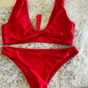 red bikini